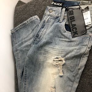 BLACK 34x32 Rue21 Low Rose Slim Straight NWT jeans